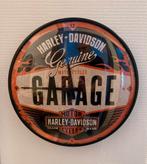 Harley Davidson klok, Huis en Inrichting, Woonaccessoires | Klokken, Ophalen, Zo goed als nieuw, Wandklok