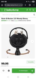 Wieg / wip stoel, elektrisch - Qute Q-Rocker 2.0 Woody Ebony, Ophalen, Zo goed als nieuw, Wieg