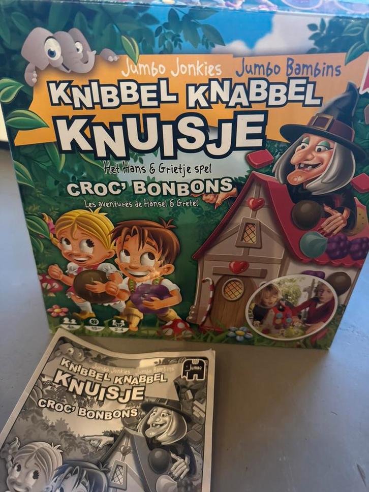 Jumbo knibbel knabbel knuisje NL versie, Hobby en Vrije tijd, Gezelschapsspellen | Kaartspellen, Zo goed als nieuw, Ophalen