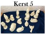 Kerst 5 -- 14 delige witte gipsen kerstgroep kerstbeelden, Diversen, Kerst, Ophalen of Verzenden, Zo goed als nieuw