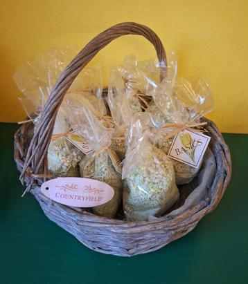 Zelf kaarsen maken - wax plus lont - 10 zakjes - rotan mand beschikbaar voor biedingen