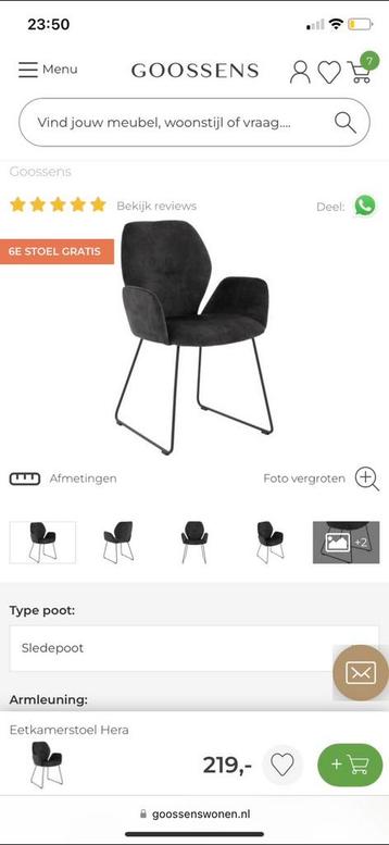 Bankstel eettafel salontafel stoelen spiegel 