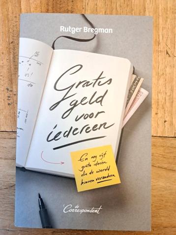 Rutger Bregman - Gratis geld voor iedereen - eerste druk beschikbaar voor biedingen