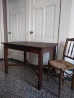 Brocante cafétafel keukentafel eettafel eiken 120 x 80, Ophalen
