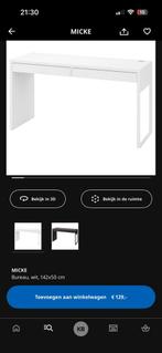Ikea Micke bureau, Ophalen, Zo goed als nieuw