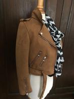 bikerjasje kort suedeachtig jasje /jack, Ophalen of Verzenden, Zo goed als nieuw, Maat 38/40 (M), Jasje