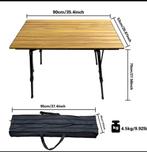 Lichtgewicht Campingtafel - Aluminium, Opvouwbaar, Verstelba, Caravans en Kamperen, Kampeermeubelen, Ophalen of Verzenden, Nieuw