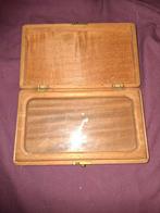 Antiek sigarenkist Hout met vitrine, Antiek en Kunst, Ophalen of Verzenden