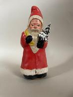 Antieke papier maché candybox van een kerstman vooroorlogs, Ophalen of Verzenden
