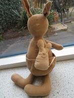 Kangoeroe kangaroe met jong merk Difrax fijn ribfluweel, Kinderen en Baby's, Speelgoed | Knuffels en Pluche, Ophalen of Verzenden
