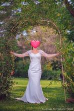 Prachtige Ivoor trouwjurk maat 34/36, Ophalen, Zo goed als nieuw, Wit, Trouwjurk