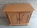 Licht eiken dressoir/tv kastje of bureau met uittrekrail., Ophalen, Met deur(en), Eikenhout, 50 tot 100 cm