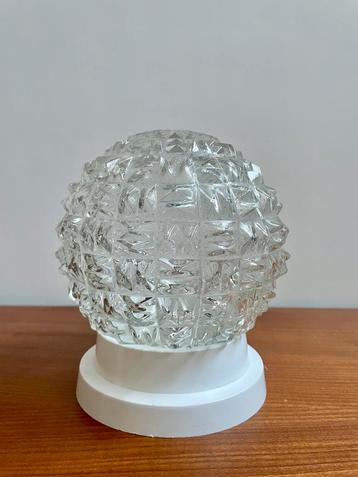 plafondlamp/plafonnière glas bollamp reliëfglas beschikbaar voor biedingen