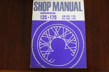 HONDA CB125 CB175 CL125 CL175 twins 1973 shop manual 