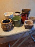 Bloempotten, Rond, Ophalen of Verzenden, Aardewerk, Minder dan 40 cm