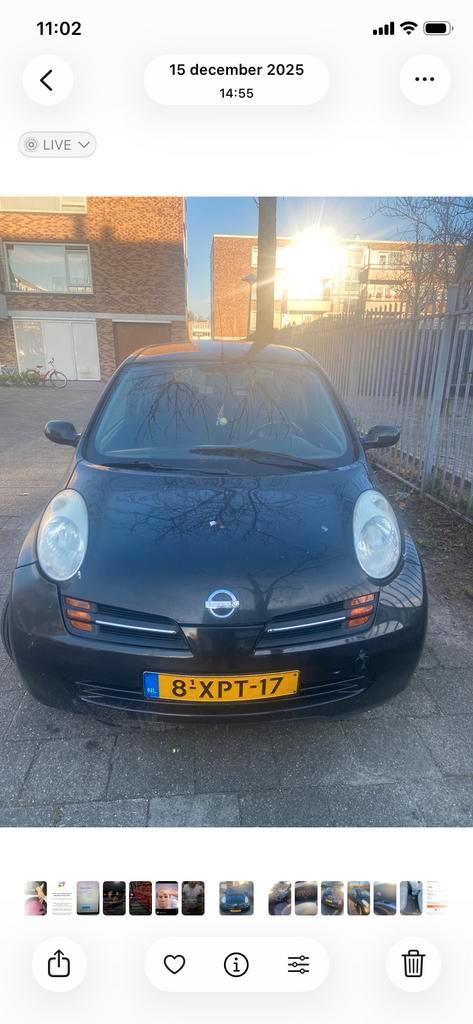 Nissan Micra 1.2 2005 Zwart, Auto's, Nissan, Particulier, Benzine, Hatchback, Geïmporteerd, Zwart, Ophalen