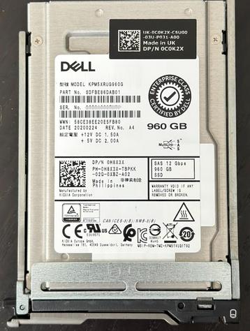 Dell 960GB SAS 2.5" 12G SSD Solid State Drive beschikbaar voor biedingen
