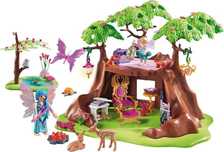Playmobil bosfeeenhuis, Kinderen en Baby's, Speelgoed | Playmobil, Zo goed als nieuw, Complete set, Ophalen