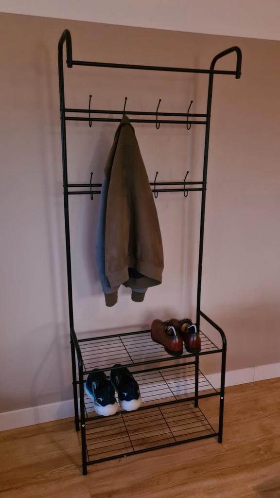 Mooie staande kapstok met schoenenrek, Huis en Inrichting, Woonaccessoires | Kapstokken, Zo goed als nieuw, Staande kapstok, 150 tot 200 cm