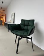 4 x B&B Italia Husk swivel dining chair cat A LP €1.700,-, Zwart, Ophalen of Verzenden, Zo goed als nieuw, Stof