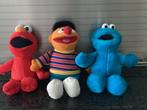 3 mooie knuffels elmo,ernie en koekjesmonster, Ophalen of Verzenden, Zo goed als nieuw, Overige typen
