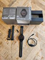 Zgan Garmin Forerunner 955 met extra leder bandje, Zwart, Ophalen of Verzenden, Zo goed als nieuw, Waterdicht