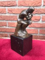 DE DENKER/LE PENSEUR, brons en marmer, Antiek en Kunst, Ophalen of Verzenden