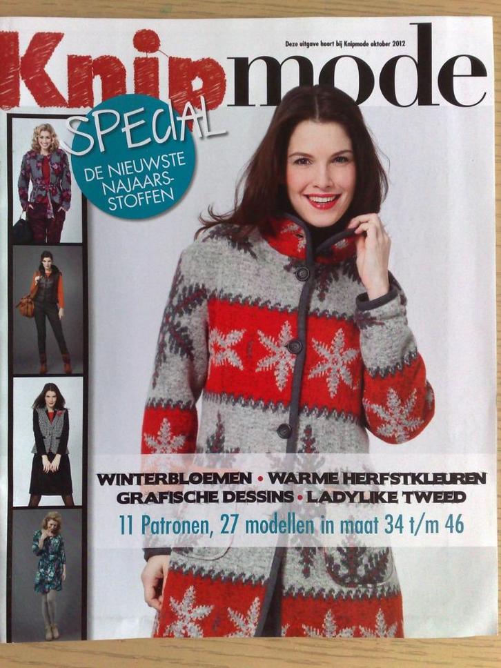Knipmode special bijlage najaar mode 10 / 2012, Hobby en Vrije tijd, Kledingpatronen, Vrouw, Knipmode, Verzenden