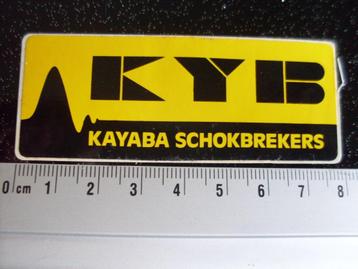 sticker KYB logo kayaba schokbrekers shock absorbers beschikbaar voor biedingen