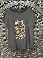 Opus T-shirt Zwart met Gouden Print - Maat M, Maat 38/40 (M), Zwart, Ophalen of Verzenden, Zo goed als nieuw