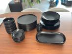 Matt Zwart Serviesset - 37 Delig, Ophalen, Gebruikt, Keramiek, Effen