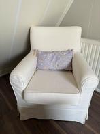 Stoffe Fauteuil in de kleur creme, Ophalen, Zo goed als nieuw, Stof, 75 tot 100 cm