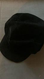 Zwarte velours pet maat 54/56, Ophalen of Verzenden, Zo goed als nieuw, One size fits all