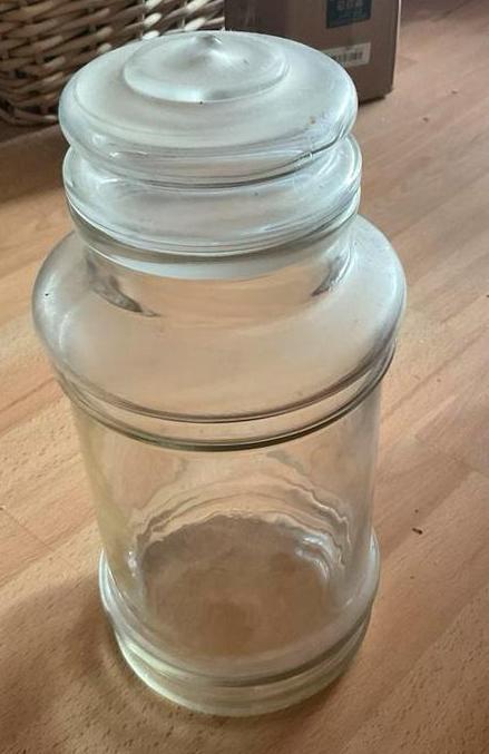 Grote Glazen Snoeppot met Deksel, Huis en Inrichting, Keuken | Keukenbenodigdheden, Zo goed als nieuw, Ophalen of Verzenden