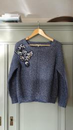 Kocca jeans blauw gebreide trui met pailletjes, maat M, Maat 38/40 (M), Kocca jeans, Zo goed als nieuw, Verzenden