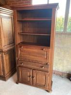 Eiken boekenkast + secretaire, Huis en Inrichting, Kasten | Boekenkasten, Met deur(en), 50 tot 100 cm, 25 tot 50 cm, 150 tot 200 cm