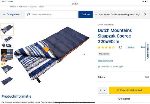 Slaapzakken, Caravans en Kamperen, Slaapzakken, Nieuw, Ophalen