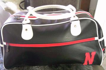Retrobag Napolitana - Reistas - 34 Liter zwart/rood/wit beschikbaar voor biedingen