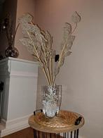 Complete kerst decoratie vaas met takken glitter lichtjes, Diversen, Kerst, Ophalen of Verzenden, Zo goed als nieuw