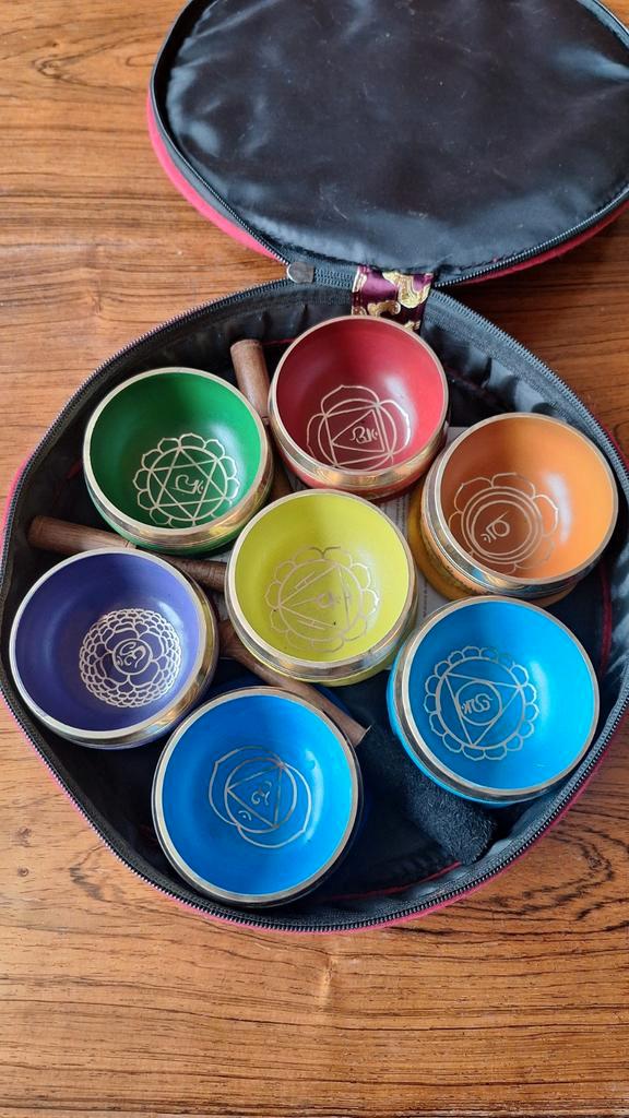 Klangschalen Set - Chakra Healing, Muziek en Instrumenten, Overige Muziek en Instrumenten, Zo goed als nieuw, Ophalen of Verzenden
