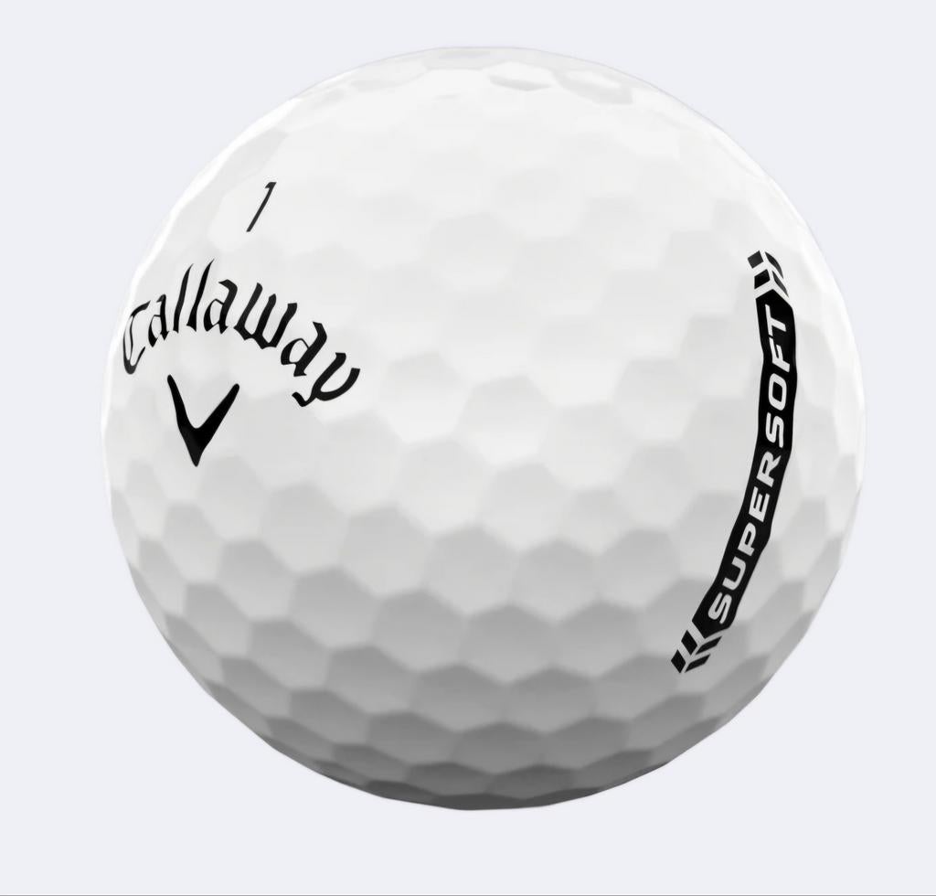 50x Callaway supersoft 2022/24 golfballen AAAA, Sport en Fitness, Golf, Callaway, Ophalen of Verzenden, Zo goed als nieuw, .