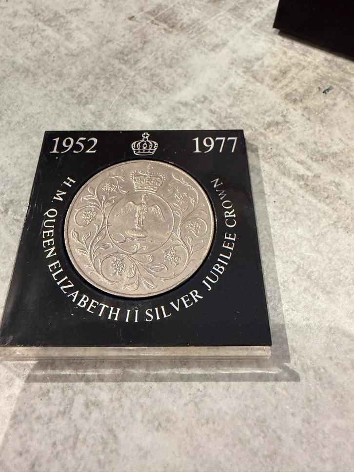 Zilveren Jubileum Penning Queen Elizabeth II 1977, Postzegels en Munten, Munten | Europa | Niet-Euromunten, Losse munt, Overige landen