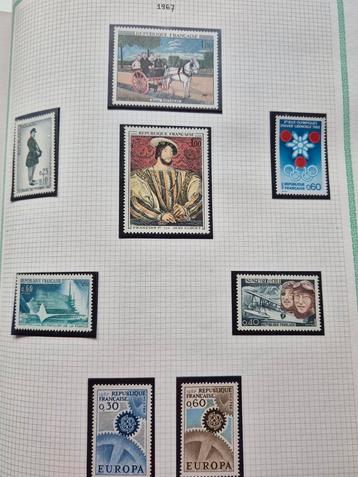 Postzegels Frankrijk in 2 Albums t/m 1970 - Deel 8 beschikbaar voor biedingen