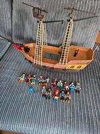 PlayMobil piraten boot, schip, en 15 piraten poppetjes, Ophalen of Verzenden