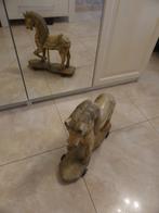 home decoratie oud houten paard, Verzenden