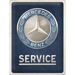 Mercedes Benz service relief reclamebord van metaal wandbord, Nieuw, Ophalen of Verzenden