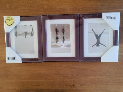 3 Fotolijsten 15x20 cm donkerrood, passe-partout 10x15 cm, Audio, Tv en Foto, Fotografie | Fotolijsten, Nieuw, Ophalen of Verzenden