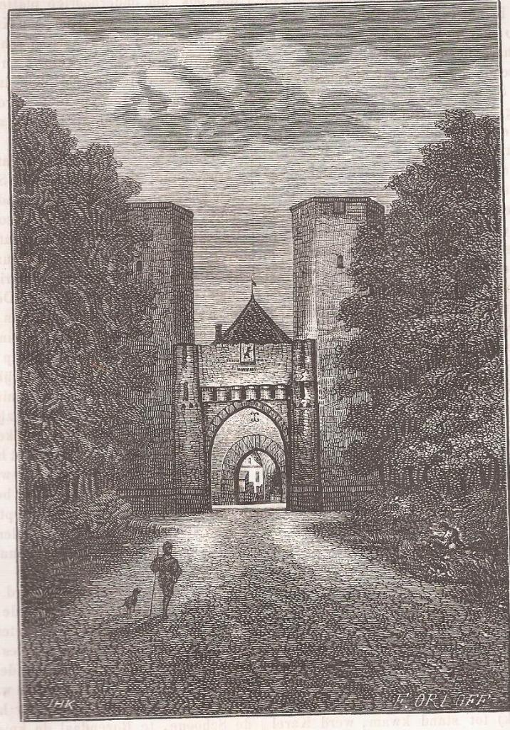 Doetinchem De Gruitpoort te Doetinchem (omstreeks 1850), Antiek en Kunst, Kunst | Etsen en Gravures, Ophalen of Verzenden