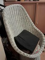 Rieten stoel, Huis en Inrichting, Stoelen, Ophalen, Gebruikt, Wit, Eén