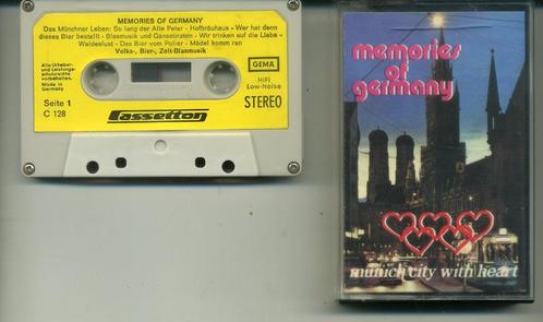 Memories Of Germany Munich City With Heart 17 nrs cassette, Cd's en Dvd's, Cassettebandjes, Zo goed als nieuw, Origineel, Pop